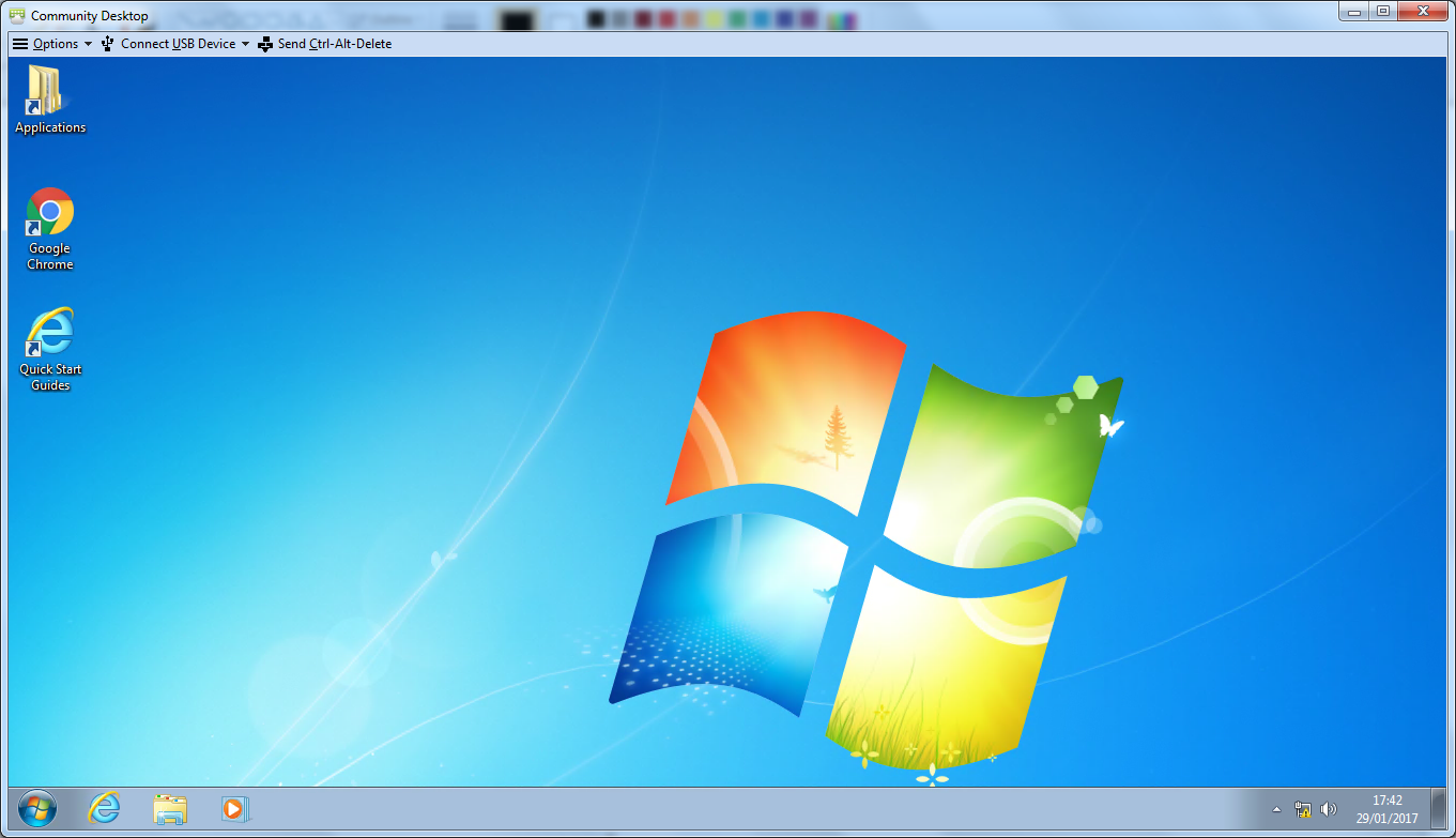 Connected to Community Desktop